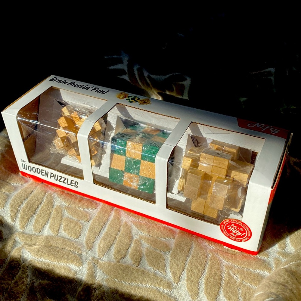 Nifty 3 piece wooden puzzles